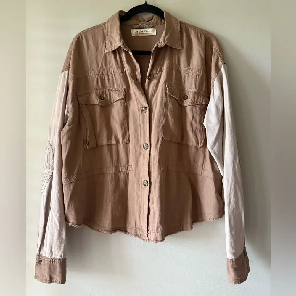 Free People Day Drifter Cargo Top in Pink Rose Size Small